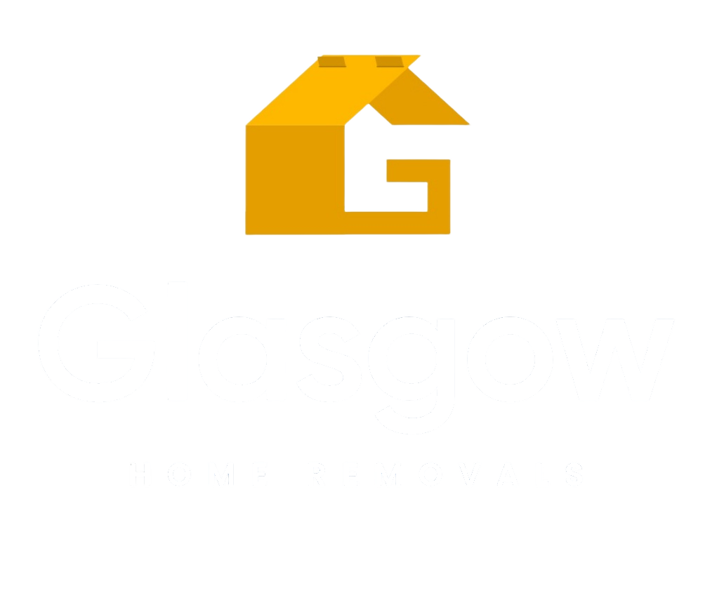 Glasgow Home Removals logo in white