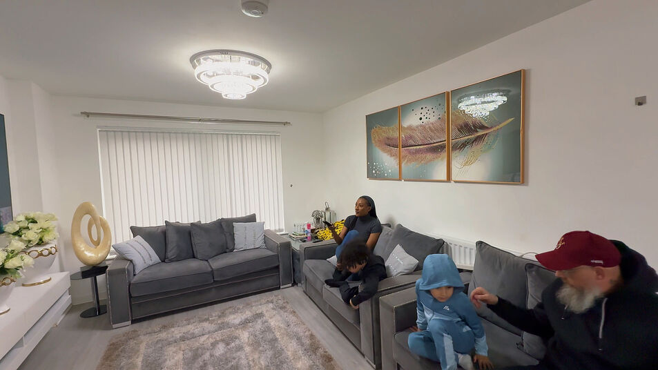 Homeowner relaxing after a successful Glasgow move